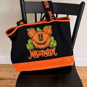 Disney Halloween Pumpkin Black and Orange Tote Bag
